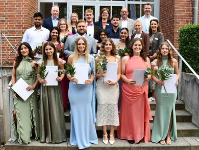 Examensjahrgang der Berufsfachschule Pflege